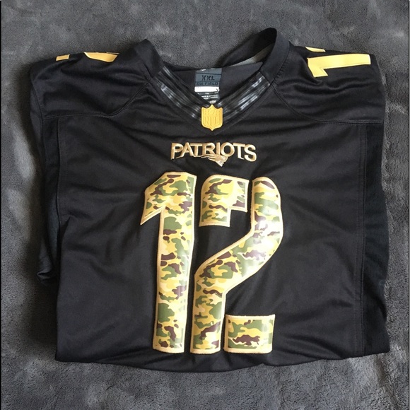 black and gold patriots jersey